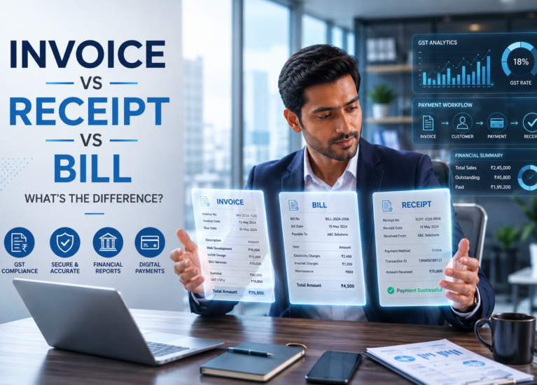 Invoice vs Receipt vs Bill: What's the Difference