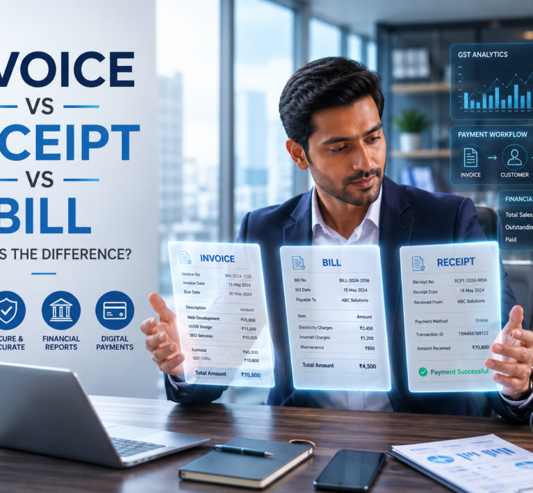 Invoice vs Receipt vs Bill: What's the Difference
