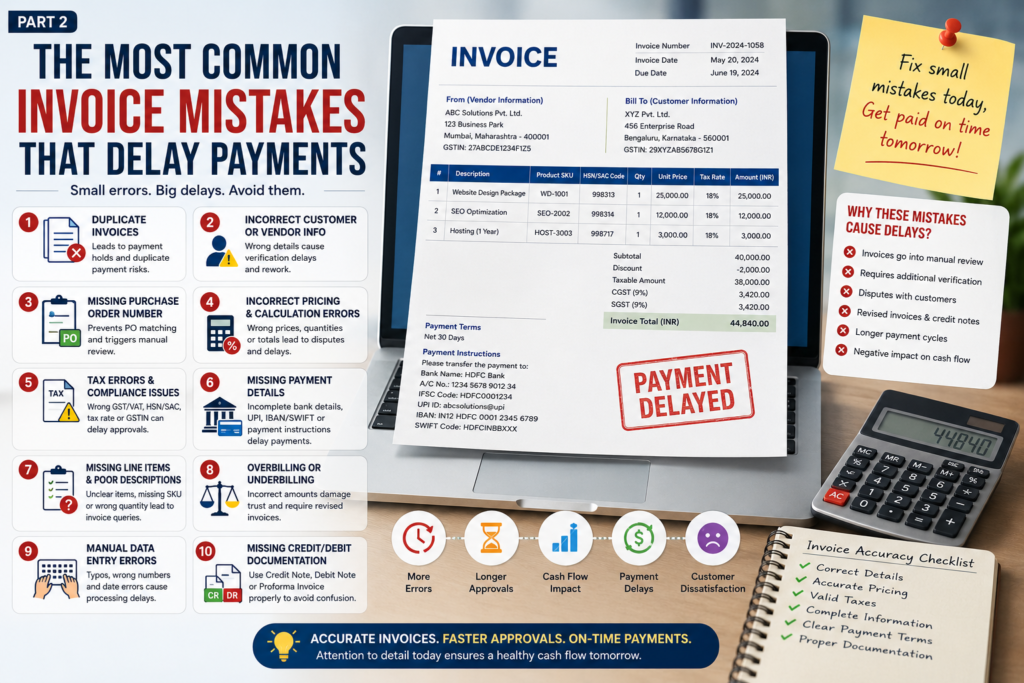 Common Invoice Mistakes That Delay Payments