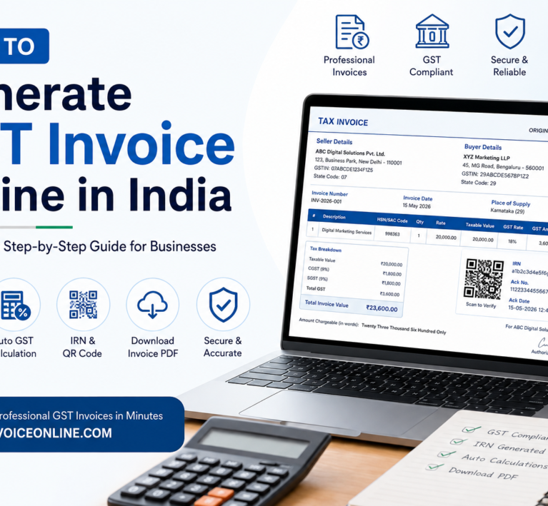 How to Generate GST Invoice Online in India