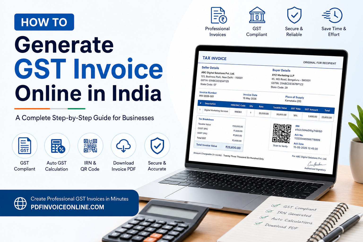 How to Generate GST Invoice Online in India